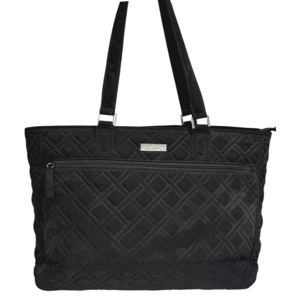 Vera Bradley Black Quilted Large Tote
